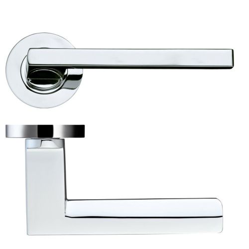 Zoo Hardware DA-T Acerra Polished Chrome Door Handles – DAT070CP (sold in pairs)