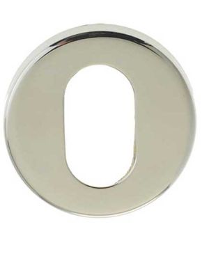 Frelan Hardware Oval Profile Escutcheon (52mm x 5mm OR 52mm x 8mm), Polished Stainless Steel