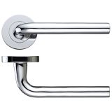 Zoo Hardware DA-T Salerno Polished Chrome Door Handles - DAT050CP (sold in pairs)