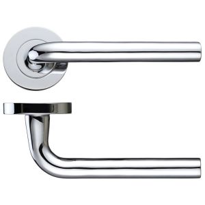 Zoo Hardware DA-T Salerno Polished Chrome Door Handles – DAT050CP (sold in pairs)