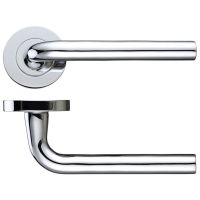 Zoo Hardware DA-T Salerno Polished Chrome Door Handles – DAT050CP (sold in pairs)