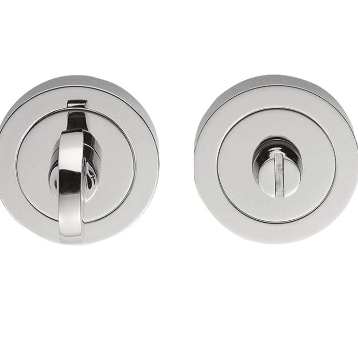 Manital Slimline Concealed Fix Turn & Release, Polished Chrome