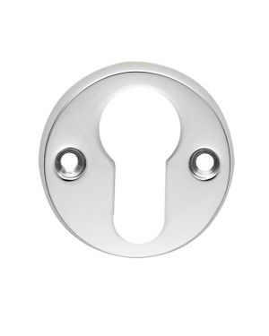 Classic Euro Profile Escutcheons, Polished Chrome