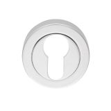 Manital Euro Profile Concealed Fix Escutcheon, Polished Chrome