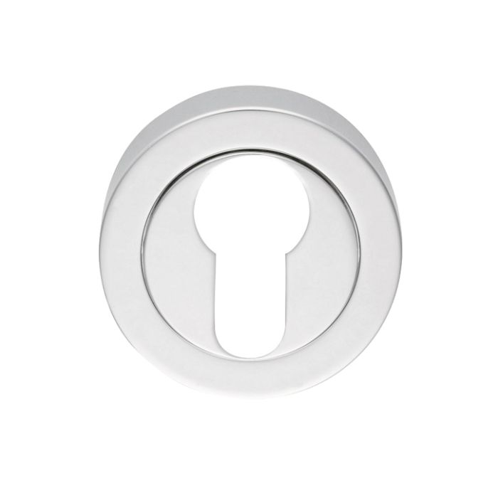 Manital Euro Profile Concealed Fix Escutcheon, Polished Chrome
