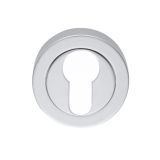 Manital Euro Profile Concealed Fix Escutcheon, Satin Chrome