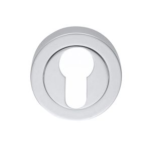Manital Euro Profile Concealed Fix Escutcheon, Satin Chrome
