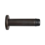 Cylinder Wall Mounted Door Stop With Rose (70mm Projection), Matt Bronze