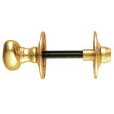 Oval Thumbturn & Release (4.5mm Spline Spindle), Polished Brass