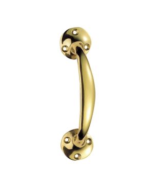 Bow Handle (151mm Length), Polished Brass