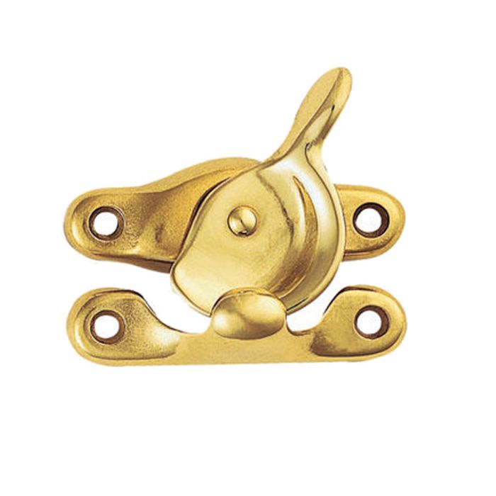 Fitch Pattern Sash Fastener (65mm x 22mm), Polished Brass