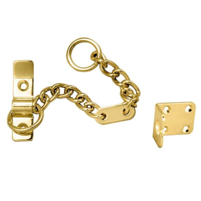 Heavy Door Chain, Polished Brass