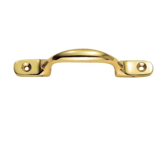 Sash Window Handle (102mm OR 157mm), Polished Brass