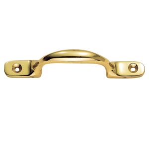 Sash Window Handle (102mm OR 157mm), Polished Brass