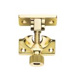 Architectural Quality Brighton Sash Fastener (60mm x 23mm), Polished Brass