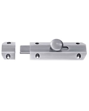 Door Bolt Surface – Satin Chrome