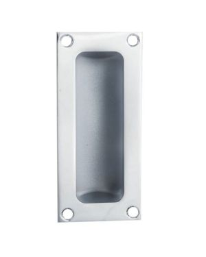 Fingertip Flush Pull Handles (102mm x 45mm), Polished Chrome