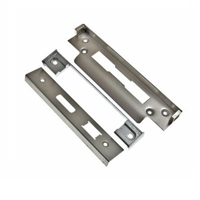 Eurospec Brass Rebate Sets For 5 Lever Sash Locks – Silver Or Polished Brass Finish