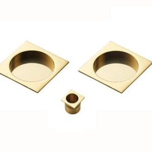 Manital Square Sliding Door Rose With Flush Pull (53mm Square), Various Finishes