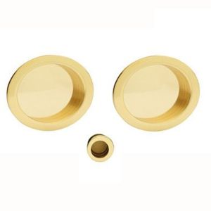 Manital Sliding Door Rose With Flush Pull (57mm Diameter), Various Finishes