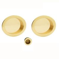 Manital Sliding Door Rose With Flush Pull (57mm Diameter), Various Finishes