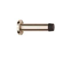 Serozzetta Residential Cylinder Wall Mounted Door Stop (71mm Projection), Satin Nickel