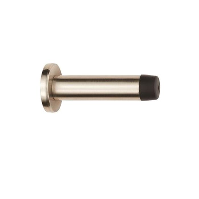 Serozzetta Residential Cylinder Wall Mounted Door Stop (71mm Projection), Satin Nickel