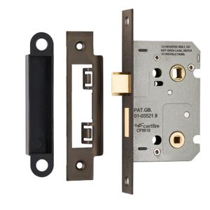 Eurospec Residential Bathroom Lock (64mm OR 76mm), Matt Bronze