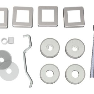 Eurospec Back To Back Fixing Kits, For 30mm Dia Bar, Polished Or Satin Finish