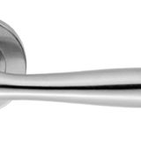 Eurospec Bulb Stainless Steel Door Handles - Satin Stainless Steel  (sold in pairs)