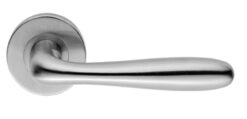 Eurospec Bulb Stainless Steel Door Handles - Satin Stainless Steel  (sold in pairs)