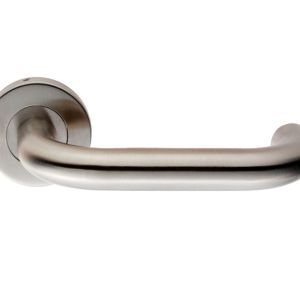 Eurospec Return To Door Stainless Steel Door Handles – Polished OR Satin Stainless Steel  (sold in pairs)