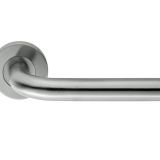 Eurospec Radium Stainless Steel Door Handles - Satin Stainless Steel  (sold in pairs)