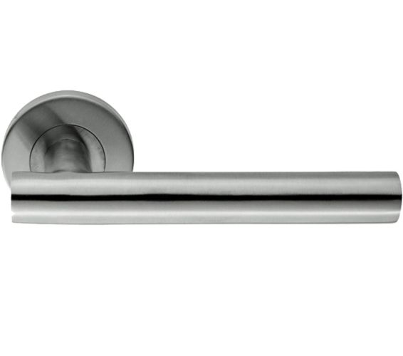 Eurospec Straight Stainless Steel Door Handles – Polished OR Satin Stainless Steel  (sold in pairs)