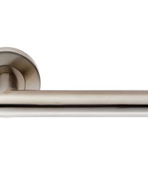 Eurospec Julian Oval Mitred Stainless Steel Door Handles – Satin Stainless Steel  (sold in pairs)