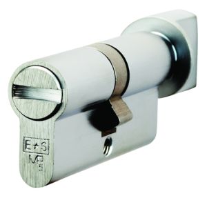 Eurospec MP5 Euro Profile British Standard 5 Pin Bathroom Cylinder & Turn, (70mm) Various Finishes