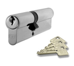 Eurospec MP5 Euro Profile British Standard 5 Pin Double Cylinders, (Various Sizes) Polished Chrome