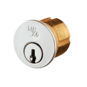 Eurospec MPx6 High Security Threaded Rim Cylinder, Satin Chrome