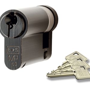 Eurospec MP10 Euro Profile British Standard 10 Pin Single Cylinders, (46mm) Black