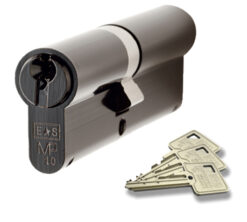 Eurospec MP10 Euro Profile British Standard 10 Pin 'Offset' Double Cylinders, (Various Sizes) Black