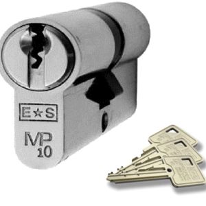Eurospec MP10 Euro Profile British Standard 10 Pin Double Cylinders, (Various Sizes) Satin Chrome
