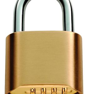 Eurospec Bottom Wheel Heavy Duty Combination Padlock, 50mm (4 Wheel Combination)