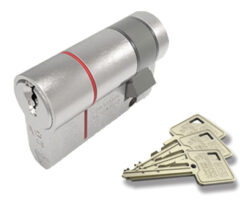 Eurospec MPX6 Euro Profile British Standard 6 Pin Single Cylinders (Various Sizes), Polished Chrome