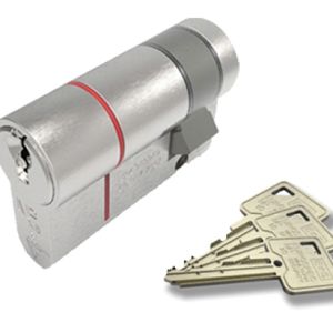 Eurospec MPX6 Euro Profile British Standard 6 Pin Single Cylinders (Various Sizes), Polished Chrome