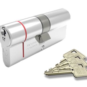 Eurospec MPx6 Euro Profile British Standard 6 Pin Double Cylinders (Various Sizes), Polished Chrome