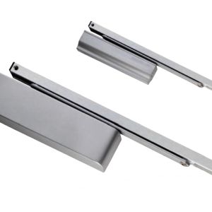 Eurospec Enduromax DDA Compliant Surface Mounted Slim H.E Door Closer, Spring Variable Power Size 2-4, Various Finishes