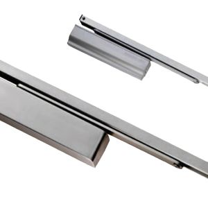 Eurospec Enduromax DDA Compliant Surface Mounted Slim H.E Door Closer, Spring Variable Power Size 2-4, Various Finishes