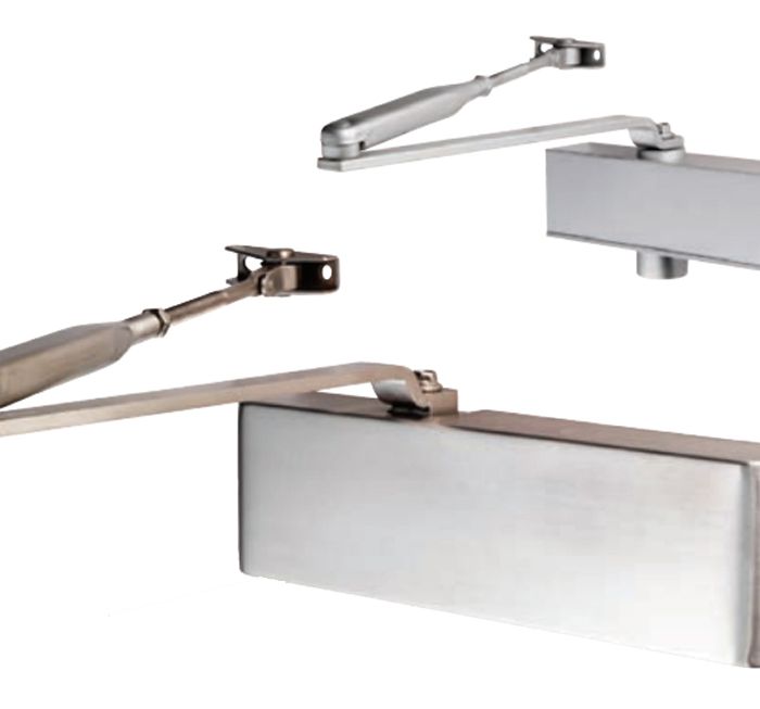 Eurospec Enduro Delayed Action DDA Compliant Overhead Door Closer, Spring Variable Power Size 2-5, Various Finishes