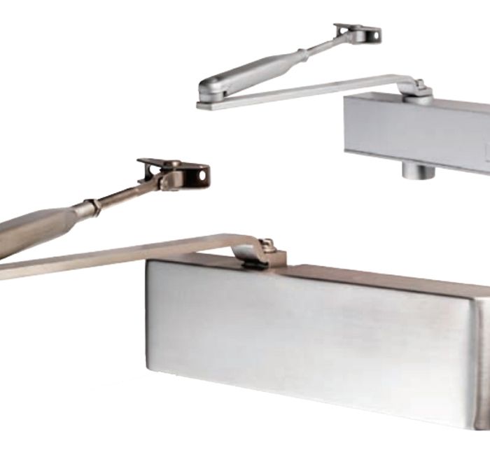 Eurospec Enduro Delayed Action DDA Compliant Overhead Door Closer, Spring Variable Power Size 2-6, Various Finishes