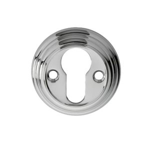Delamain Euro Profile Escutcheon, Polished Chrome